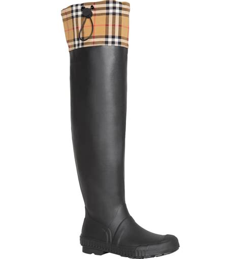 burberry long boots|burberry waterproof boots.